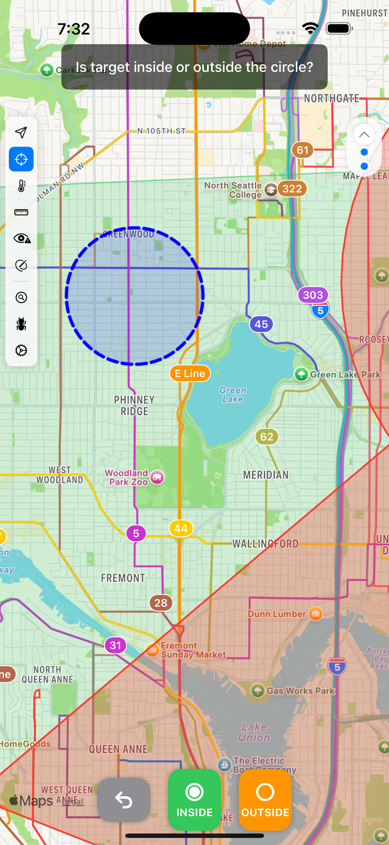 Radar tool screenshot